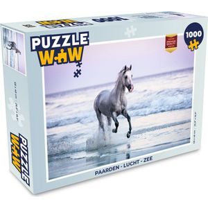 Puzzel Paarden - Lucht - Zee - Legpuzzel - Puzzel 1000 stukjes volwassenen