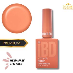GUAPÀ® Rubber Base Gel | Builder Gel In A Bottle | BIAB | Gelnagels Starterspakket | Nagellak | Gellak | HEMA & TPO Free | Builder Gel | Base Gel | 15 ml IBD Rubber Gel Nude Peachy