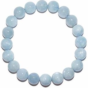 Aquamarijn edelstenen armband 8 mm zuiveren van je systeem