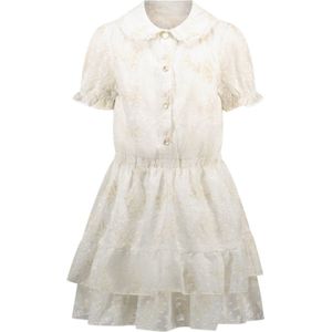 Le Chic Zomer jurk meisjes wit - voile embroidery - Swanka