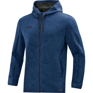 Jako Premium Basics Hoodie - Marine Gemeleerd | Maat: XXL