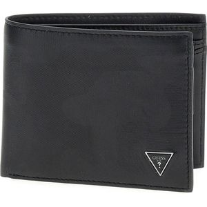 GUESS Leren Portemonnee Mito Billfold Coin Wallet Black Zwart