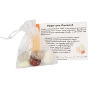 Positieve energie - edelstenen setje - 5 cm - bonte kleuren