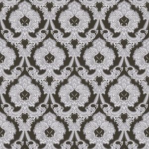 Barok behang Profhome 310347-GU papier behang licht gestructureerd in barok stijl mat zilver zwart wit 5,33 m2