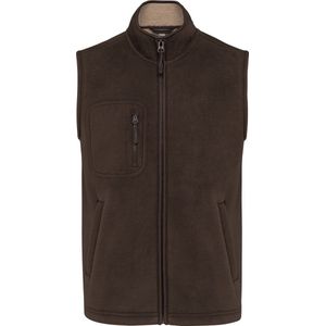 Bodywarmer Unisex XS WK. Designed To Work Mouwloos Chocolate 100% Polyester