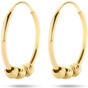 Marie Celeste oorringen bolletjes - 11.5 mm - Goud