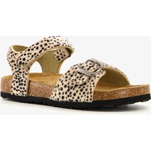 Scapino meisjes bio sandalen met cheetah print - Bruin - Maat 31