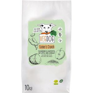 Vegdog Farmer’s Crunch – Hondenbrokken – Veganistisch – Volledig Dierenvoer – Duurzaam – Gezond –  10kg