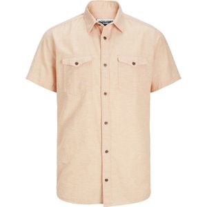 JACK&JONES JCOSHERIDAN LINEN BLEND SHIRT SS Heren Overhemd - Maat S