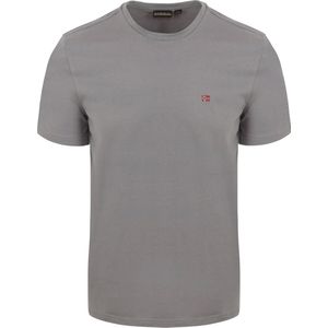 Napapijri - Salis T-shirt Mid Grijs - Heren - Maat L - Regular-fit