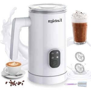 Milk Frother - Electric Milk Frother and Steamer for Coffee - Hot and Cold Foam Maker - Hot Chocolate Maker - 12oz/350ml - Latte Cappuccino Matchaerea...