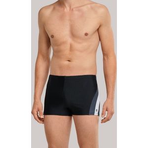 SCHIESSER Nautical Active heren badkleding - retro zwembroek in gerecyclede tricot zijstrepen zwart - Maat: XL
