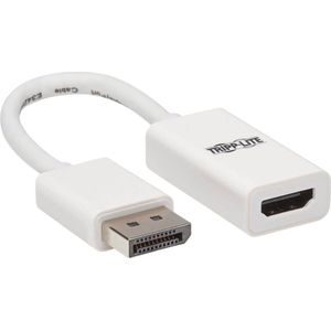 Tripp Lite P136-06N-HDR-W video kabel adapter 0,1 m DisplayPort HDMI Type A (Standaard) Wit