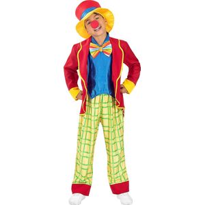 Funidelia | Clown Kostuum Voor voor jongens  Clowns, Circus, Originele en Leuke - Kostuum voor kinderen Accessoire verkleedkleding en rekwisieten voor Halloween, carnaval & feesten - Maat 97 - 104 cm - Rood