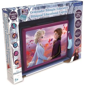 Lexibook Disney Frozen 2 - Educatieve tweetalige computer met 124 activiteiten - Leer Nederlands en Frans met Anna en Elsa!