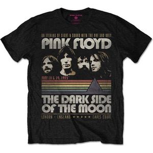 Pink Floyd - Vintage Stripes Heren T-shirt - S - Zwart