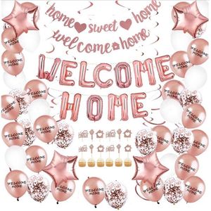 FeestmetJoep® Welkom thuis versiering - Welcome home rose goud