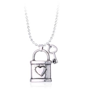 Bixorp Friends BFF Ketting Zilverkleurig Sleutel & Slotje - Hartje - Best Friends Ketting Vriendschap Cadeau