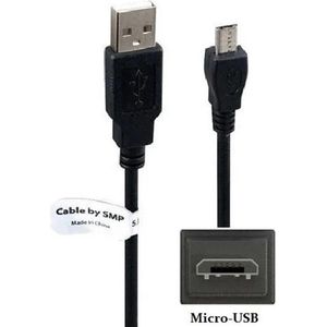 OneOne 2,5m Micro USB kabel. Robuuste laadkabel. Oplaadkabel snoer past op o.a. Samsung Galaxy tablets Tab 3 10.1, Tab 3 7.0, Tab 3 8.0, Tab 4 7.0, Tab 4 8.0, Tab S2 8.0, Tab S2 9.7, Tab S8.4