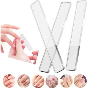 Nano Glas Nagel Bestanden - Professionele Nagelverzorging - 3 Stks/Set