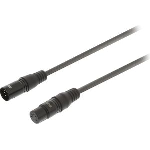 Sweex SWOP15500E10 Xlr Digitale Kabel Xlr 5-pins Male - Xlr 5-pins Female 1.0 M Donkergrijs