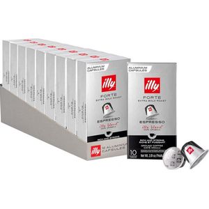 illy Forte Espresso Koffiecups - Intensiteit 9/9 - 10 x 10 stuks