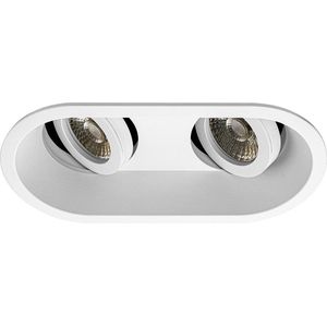 Premium Inbouwspot Rodyn Wit Dubbele verdiepte ronde spot Koel Wit (4000K) Met Philips LED