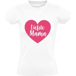 Liefste Mama Dames t-shirt | moederdag | oma | moeder | grappig | cadeau | Wit