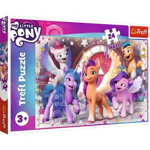 Trefl - Puzzles - ""24 Maxi"" - The joy of the Ponies / Hasbro My Little Pony Movie 2021