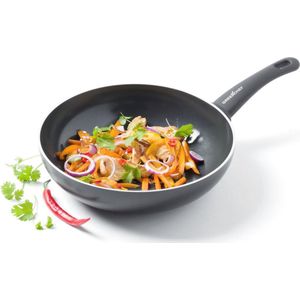 Gezonde Keramische Antiaanbak Wok 28 cm - PFAS-vrij, Inductie geschikt, Ovenbestendig