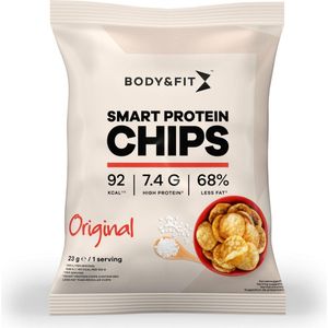 Body & Fit Smart Chips - Proteïne Chips - Minder vet - Eiwitrijk - 1 box (12 zakjes) - Naturel