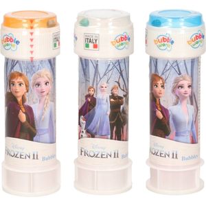 4x Disney Frozen 2 bellenblaas flesjes met spelletje 60 ml voor kinderen - Uitdeelspeelgoed - Grabbelton speelgoed