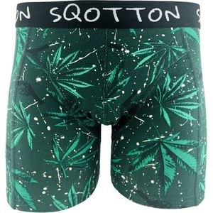 Boxershort - SQOTTON® - Wiet - Groen - Maat XL