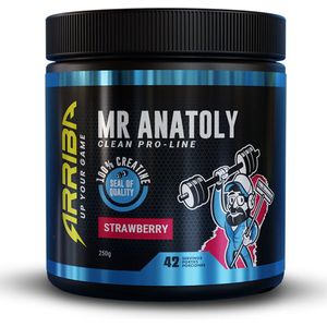 Arriba Nutrition - Mr. Anatoly - Creatine Strawberry - 250 Gram - 42 Servings/Shakes