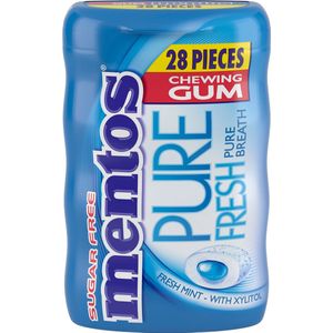 Mentos Gum Pure Fresh Freshmint Suikervrij 6x28stuks