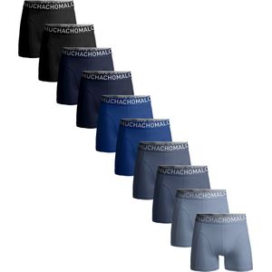 Muchachomalo Heren Boxershorts 10 Pack - Normale Lengte - Maat L - 95% Katoen - Mannen Onderbroek met Zachte Elastische Tailleband