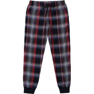 La-V  flanel joggingbroek jongens  Zwart/ rood 170-176