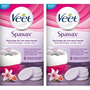 VEET Spawax Recharge Figue sucrée et lys Violet - 2 Stuks - Voordeelverpakking