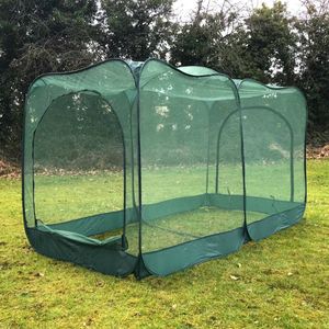 GardenSkill Pop-up XL Kweekkas met Insectenbeschermingsnet 250x125x135cm Hoog - Beschermhoes voor Kool, Aardbeien, Potplanten, Verhoogde Bedden, Moestuin