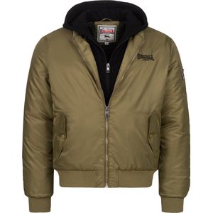 Lonsdale All Season Jacke Ballindean Jacke mit Kapuze normale Passform Olive/Black-3XL