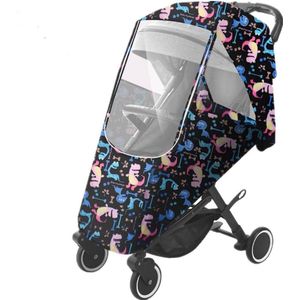 Regenhoes voor kinderwagen voor baby's, regenhoes, universele kinderwagen, regenbescherming, wind, stof, regencape voor kinderwagen, waterdicht, regenkap, duurzaam, met goede luchtcirculatie