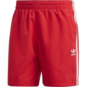 adidas Originals 3 Stripe Swims Zwemshorts Mannen Rode Xs