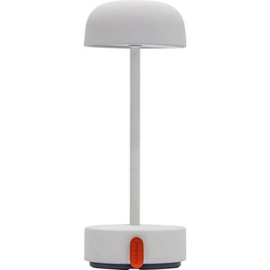 Kooduu Fokus Bureaulamp - Tafellamp - Led lamp - Nachtlamp - Dimbaar - Oplaadbaar - 25,5 cm - Leeslamp - Led Bureaulamp - Wit - Staal