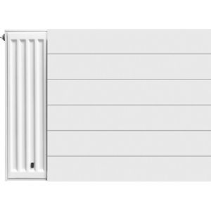 Bally Gestreepte Radiator Voorplaat 600X400mm Wit