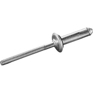 GOEBEL® - 250 x Spreid blindklinknagels 5,2 x 19,1 mm - Alu Aluminium AlMG 5,0 / Alu Aluminium AlCuMg 1 - Vlakke kop - TRE-GO - 8080552190 - Popnagel