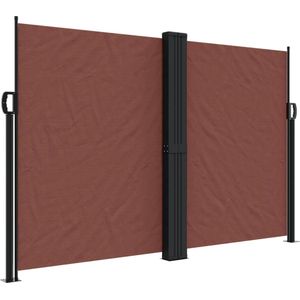 vidaXL - Windscherm - uittrekbaar - 160x1200 - cm - bruin