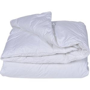 Cley Dekbed - White Effen Perkalkatoen - B 260 x L 220 cm - Lits-jumeaux extra breed Microvezels/Anti-allergisch/Antihuisstofmijt/Antibacterieel/Luchtdoorlatend/Machinewasbaar - DBB67SI85-B 260 x L 220 cm