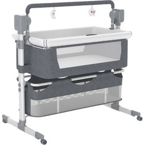 Wieg - Elektrische Wieg - Elektrisch Babybed – Baby Wieg – Baby Nestje – Schommelbed – Pasgeboren Wieg – Verrijdbaar – Inklapbaar – Met Muziek – Reiswieg – Met Klamboe/Muggennet - Met Opbergkoffer - Oplader - Afstandsbediening - Automatische swing