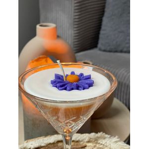 Pornstar Martini Kaars Deluxe Paarse Bloem | Kaarsen, Geurkaarsen, Cocktail
