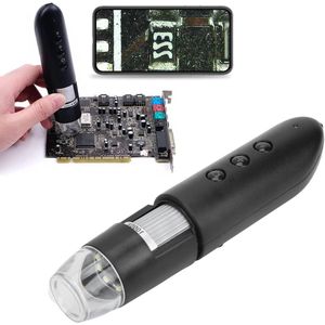 Digitale WiFi-microscoopcamera met 1000x vergroting, 8 LED's en USB-aansluiting - Huid- en Haargezondheid Detector